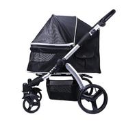 Passeggino Cani Pet Veri E Propri Passeggini For Animali Di Piccola E Media Taglia Passeggini For Cani Passeggini Pieghevoli For Cani E Gatti Passeggino Per Animali Domestici(Black)