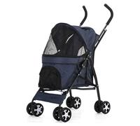 PASSEGGINO CANI VIAGGI CARROZZINA PIEGHEVOLE PARAPIOGGIA AUTO PORTATILE 4 RUOTE