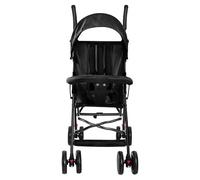 Passeggino Canna Bambino Ultra Leggero, Compatto, Pieghevole e Inclinabile Nascita a 25 kg con Sistema Trolley, Copertura Antipioggia Inclusa, e Cappuccio Espandibile D-Nero