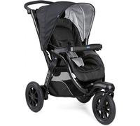 CHICCO Passeggino Activ3 Jet Black 3 Ruote Grandi Robuste Con Ammortizzatori