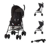 Passeggino Chipolino, Buggy Point Cintura a 5 punti, schienale regolabile, cestino, colorazione:nero