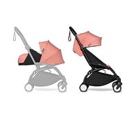 Passeggino Completo BABYZEN YOYO2 - Include Kit per Neonati 0+ (Ginger), Telaio (Nero) & Rivestimento colorato 6+ (Ginger) - Per Bambini fino a 22 kg