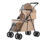 Passeggino Doppio Per Animali Domestici - Passeggino Per Animali Domestici Per 2 Cani, Comodo Passeggino Per Animali Domestici Adatto Per Famiglie Con Più Animali Domestici
