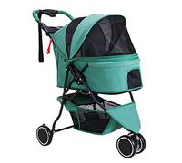 Passeggino for gatti, passeggino for cani di piccola e media taglia, passeggino for cani a 3 ruote, carrozzina pieghevole for cani, passeggino leggero for animali domestici, carrello da viaggio, ruote