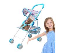 Passeggino giocattolo - Immagina i giocatori per bambini con una comoda impugnatura | portaborraccia per divertimento Playhouse, attività di gioco di ruolo, booster di immaginazione, per