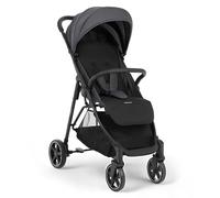 Passeggino KikkaBoo ALEXA, Passeggino fino a 22 kg, Leggero, Compatto, Ripiegamento con una mano, Schienale reclinabile, Poggiapiedi regolabile, Imbracatura a 5 punti, Grigio scuro