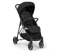 Passeggino KikkaBoo ALEXA, Passeggino fino a 22 kg, Leggero, Compatto, Ripiegamento con una mano, Schienale reclinabile, Poggiapiedi regolabile, Imbracatura a 5 punti, Nero