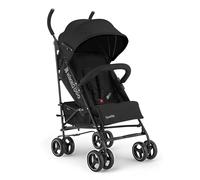 Passeggino KikkaBoo BEETLE, Passeggino da viaggio fino a 22 kg, Pieghevole, Leggero, Compatto, Nеro