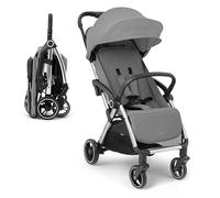 Passeggino KikkaBoo EDEN, Passeggino fino a 22 kg, Ripiegamento automatico, Posizione reclinabile, Ultraleggero, Compatto, Grigio