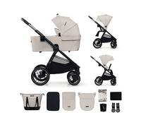 Kinderkraft NEA 2, Passeggino dalla nascita fino a 22 kg, Chiusura con una mano, Posizione sdraiata, Ampia capottina, 4 ruote ammortizzate, filtro UPF 50+, cestello fino a 5 kg, Beige