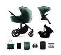 Passeggino Kinderkraft Prime 2 3in1 Dark Green Mink Pro