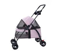 Passeggino leggero per animali domestici Carrello for animali domestici, carrello for cani e gatti, carrello speciale pieghevole portatile for animali domestici per cani/gatti in viaggio (Color : E)