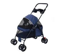 Passeggino leggero per animali domestici Carrello for animali domestici, carrello for cani e gatti, carrello speciale pieghevole portatile for animali domestici per cani/gatti in viaggio (Color : B)