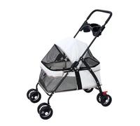 Passeggino leggero per animali domestici Carrello for animali domestici, carrello for cani e gatti, carrello speciale pieghevole portatile for animali domestici per cani/gatti in viaggio (Color : D)