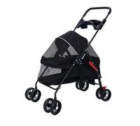 Passeggino leggero per animali domestici Carrello for animali domestici, carrello for cani e gatti, carrello speciale pieghevole portatile for animali domestici per cani/gatti in viaggio (Color : A)