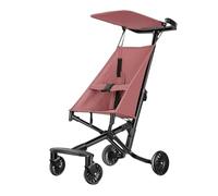 Passeggino Leggero,Pieghevole Con Tettuccio Regolabile E Cestino Portaoggetti, Compatto Con Chiusura A Una Mano, Adatto Per Viaggi In Aereo, Per Bambini 6-36 Mesi(Pink)