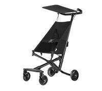 Passeggino Leggero,Pieghevole Con Tettuccio Regolabile E Cestino Portaoggetti, Compatto Con Chiusura A Una Mano, Adatto Per Viaggi In Aereo, Per Bambini 6-36 Mesi(Black)