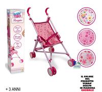 Teorema 63745 Passeggino in Metallo per Bambole con Chiusura ad Ombrello
