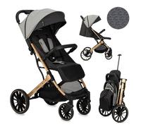 Passeggino MoMi ESTELLE DAKAR a partire da 6 mesi (fino a 22 kg), pieghevole con cintura di sicurezza a 5 punti, cestino porta spesa e funzione di apertura, manico telescopico per il traino