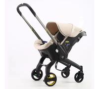 Passeggino multifunzionale 4 in 1 Carrozzina da viaggio leggera ad alto paesaggio con design ispirato a Doona, perfetta per la vita urbana XF-PINK