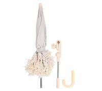 Passeggino Ombrellino Parasole Protezione Solare Affidabile Design Alla Moda con Nappe Materiale in Tessuto Oxford Durevole Passeggini Gradinate (Beige)