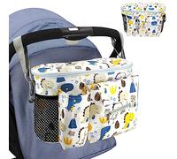 Passeggino Organizzatore, Passeggino Organizzatore Universale Passeggino Bag con Tracolla Regolabile, Buggy Organizer Bags per Il Trasporto Pannolino Telefono Giocattolo Passeggino Accessori