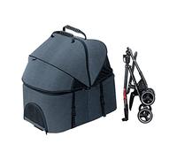 Passeggino Per Animali Domestici Carrello Cani 3 In 1 Multifunzionale Pet Buggy Pieghevole Carrozzina Per Cani Gatti Per Gatti Adulti Cagnolini Cucciolo Capacità Di Trasporto Fino A 30 Kg