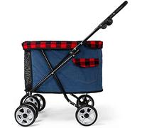 Passeggino per animali domestici, cucciolo di cane, fuori dal carrello, piccolo animale domestico, gatto, orsacchiotto, pieghevole, leggero, forniture per cani adatto (B)