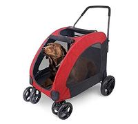 Passeggino per animali domestici Passeggino per animali di grandi dimensioni Passeggino per cani gigante pieghevole Il passeggino per cani di grandi dimensioni pieghevole può essere frenato La ruota