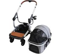 Passeggino per animali domestici per cani e gatti Passeggini premium per cani di piccola taglia e media Separabile per cani e gatti Passeggino per carrozzina Passeggini leggeri e pieghevoli (Blu) (G