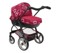 Passeggino per bambole 2 in 1 Bella Poppy Red