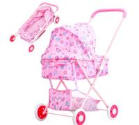 Passeggino per bambole - per bambole Seggiolone | Gioco di simulazione realistico, spazioso e ad alta resistenza per la festa del bambino, compleanno del Ringraziamento