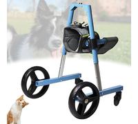 Passeggino per cani a 4 ruote con gamba anteriore regolabile, leggero, con supporto per gambe e fianchi, ideale per cani disabili, facile aiuto per la mobilità