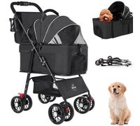 Passeggino per cani, colore: nero