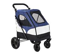 Passeggino per cani di grandi dimensioni Passeggini per cani di taglia media e grande Pet Gear per animali domestici a 4 ruote Passeggino per cani per gatti e altri carrelli portaoggetti pieghevoli