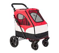 Passeggino per cani di grandi dimensioni per cani Passeggini per cani di taglia media e grande Pet Gear per animali domestici a 4 ruote Passeggino per cani per gatti e altro Carrello pieghevole (Blu