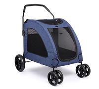 Passeggino per cani di grandi dimensioni, resistente, per cani e gatti, trasportino da viaggio per più animali domestici, ideale per razze grandi, design durevole e confortevole