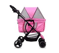 Passeggino per cani di piccola taglia e gatti di media taglia Passeggini pieghevoli per animali Puppy Buggy Passeggino fino a 20 kg