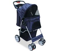 Passeggino per cani modello Pet Stroller con cuscino imbottito sfoderabile Croci