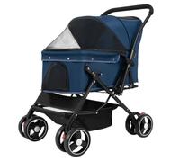 Passeggino Per Cani Passeggino Gatto Passeggini Per Cani Da Viaggio Pieghevoli Per Animali Domestici Con Ruote Per Cestello Portaoggetti Per Cani Di Piccola Taglia E Media Passeggino Per Gatti (Color