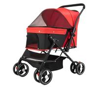 Passeggino Per Cani Passeggino Gatto Passeggini Per Cani Da Viaggio Pieghevoli Per Animali Domestici Con Ruote Per Cestello Portaoggetti Per Cani Di Piccola Taglia E Media Passeggino Per Gatti (Color