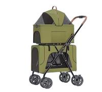 Passeggino Per Cani Passeggino Gatto Passeggino Per Cani 4 In 1 Passeggino Doppio Per Animali Domestici, Passeggino Per Gatti Pieghevole Con Trasportino Staccabile, Tasca Portaoggetti Per 2 Cani Gatti