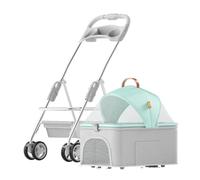 Passeggino Per Cani Passeggino Gatto Passeggino Pieghevole Per Cani Passeggino Per Animali Domestici 3 In 1 Con Cestino Portaoggetti Staccabile 4 Ruote Per Cani E Gatti Di Piccola Taglia Media Passegg