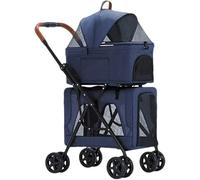Passeggino per cani Passeggino per animali Il passeggino per animali è dotato di una cintura di sicurezza sicura e di un doppio pulsante di accesso che ti consente di accedere rapidamente al tuo ani