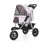 Passeggino per Cani Passeggino per Cani 3 Ruote Passeggino per Cani/Gatti Passeggino Oneclick Ruote Grandi Pieghevoli Carrozzina per Cani Leggera con Portabicchiere