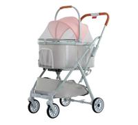 Passeggino per Cani Passeggino Pieghevole Per Animali Domestici Passeggino Per Cani 3 In 1 Con Cestino Portaoggetti Staccabile 4 Ruote Per Cani E Gatti Di Piccola Taglia Media Trasporto per Animali Do