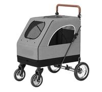 Passeggino per Cani Passeggino Pieghevole Per Cani Passeggino Per Animali Domestici Passeggino Traspirante Con 4 Ruote, Maniglia Regolabile Trasporto per Animali Domestici Cane Gatto
