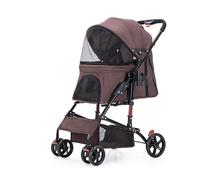 Passeggino Per Cani Piccoli Da Compagnia Con Cestino Portaoggetti E Porta Bottiglia Per Viaggio A Piedi Pieghevole Carrello Carrozzina Per Animali Fino A 15 Kg