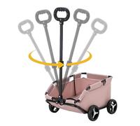 Passeggino per piccoli animali domestici - Carrello per cani | Carrier per animali domestici con ruote, trasportatore per animali domestici a 4 ruote