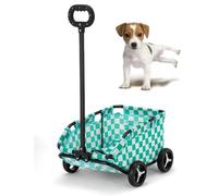 Passeggino pieghevole per cani e gatti di piccola taglia, leggero e compatto, design comodo e facile da usare per i viaggi